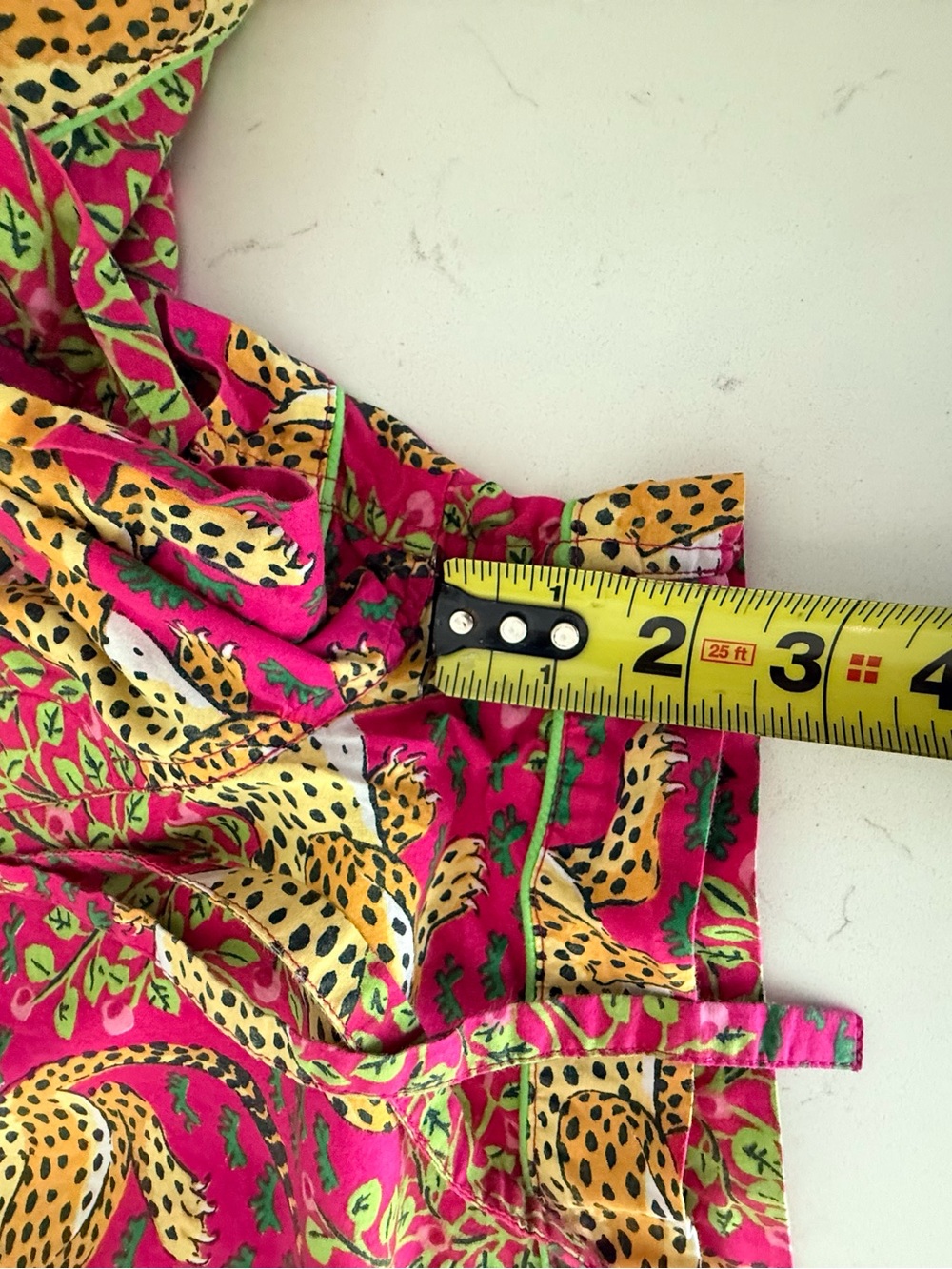 Print Fresh Pajama Set Womens XS Pink Bagheera Leopard 100% Organic Cotton - Picture 12 of 16